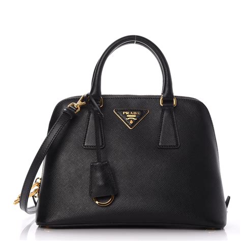 prada small saffiano promenade bag black nero|authentic Prada saffiano bag.